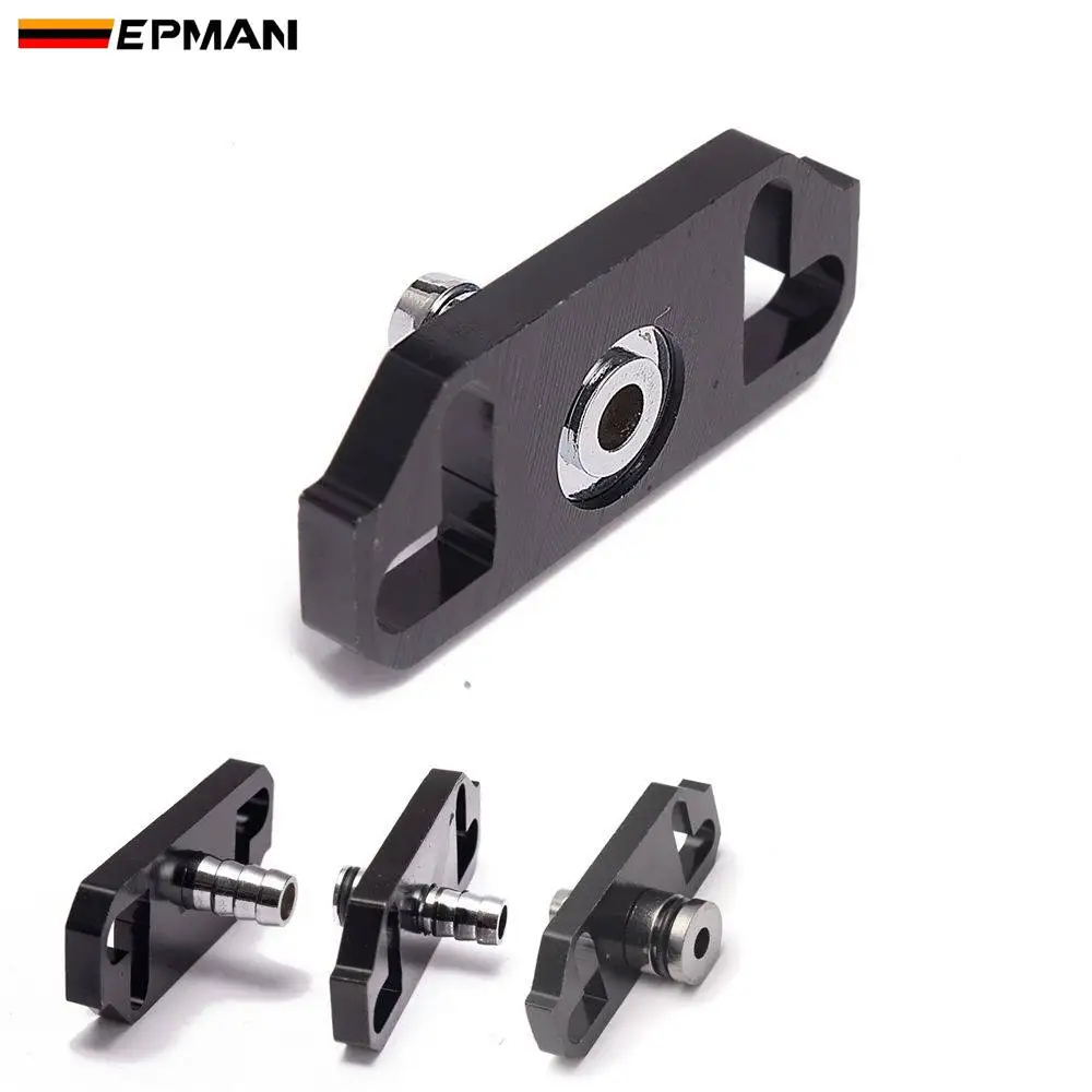 EPMAN 1PC Black Turbo Fuel Rail Delivery Regulator Adapter Fit For Honda /Nissan/Toyota/Mitsubishi EP-OL6350/EP-OL6351/EP-OL6352