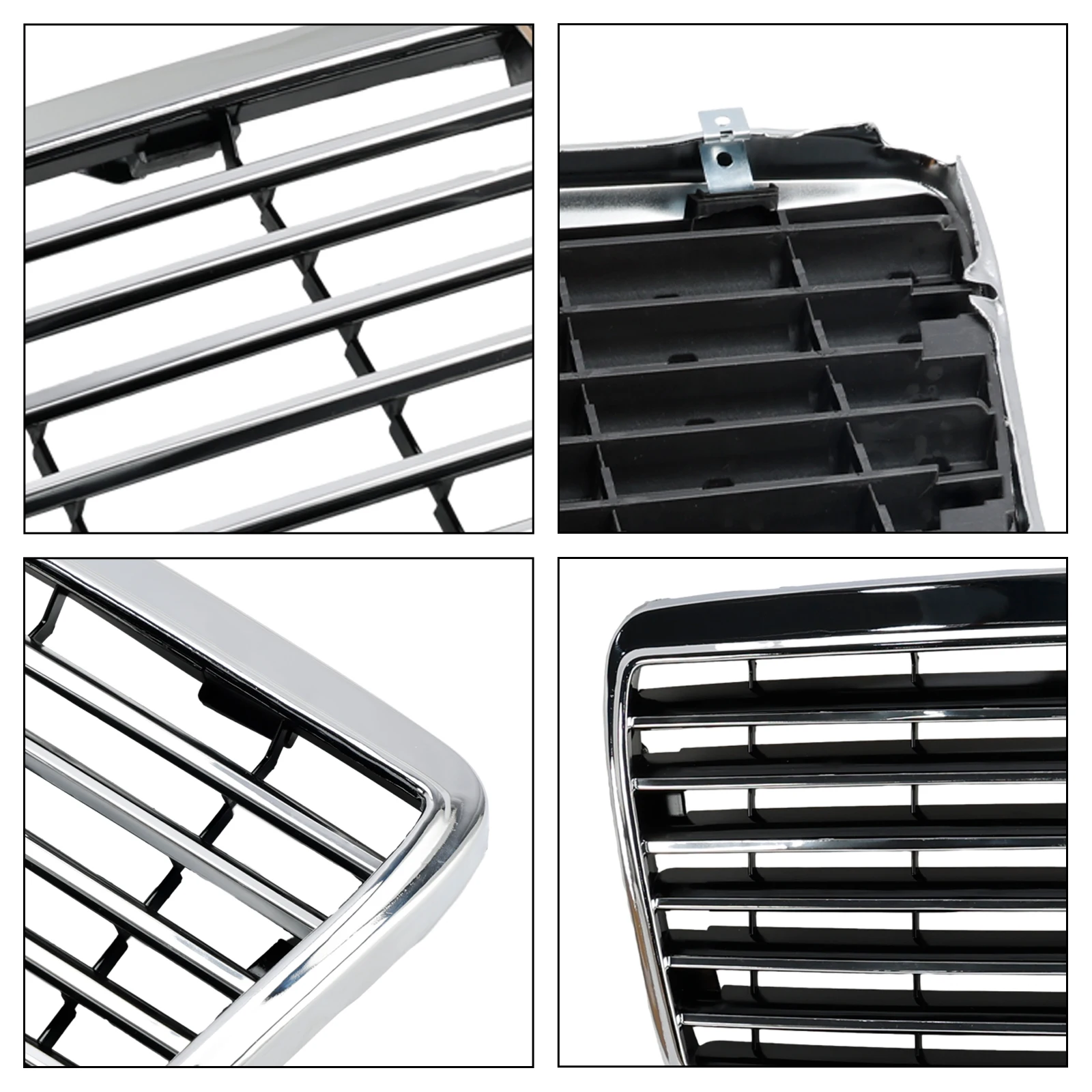 Artudatech Front Bumper Grille Grill Fit for Mercedes-Benz E-Class W124 S124 C124 1993-1995 view 6