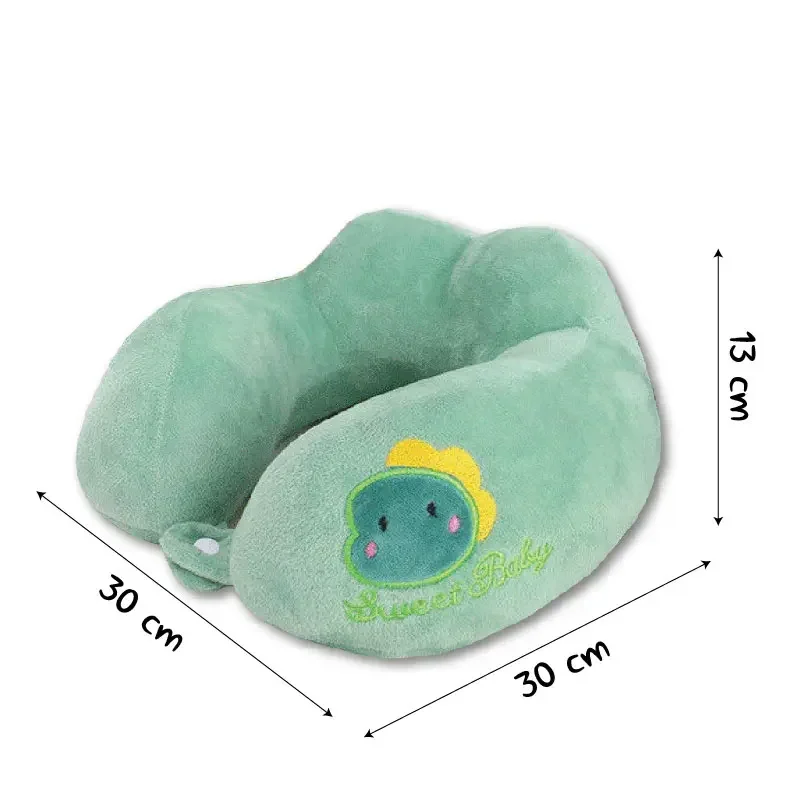 Kids Travel U-shaped Pillow Airplane Neck Cervical Pillow Japanese Kawaii Cartoon Pillows Comfortable Nap Soft Cushion Headrest