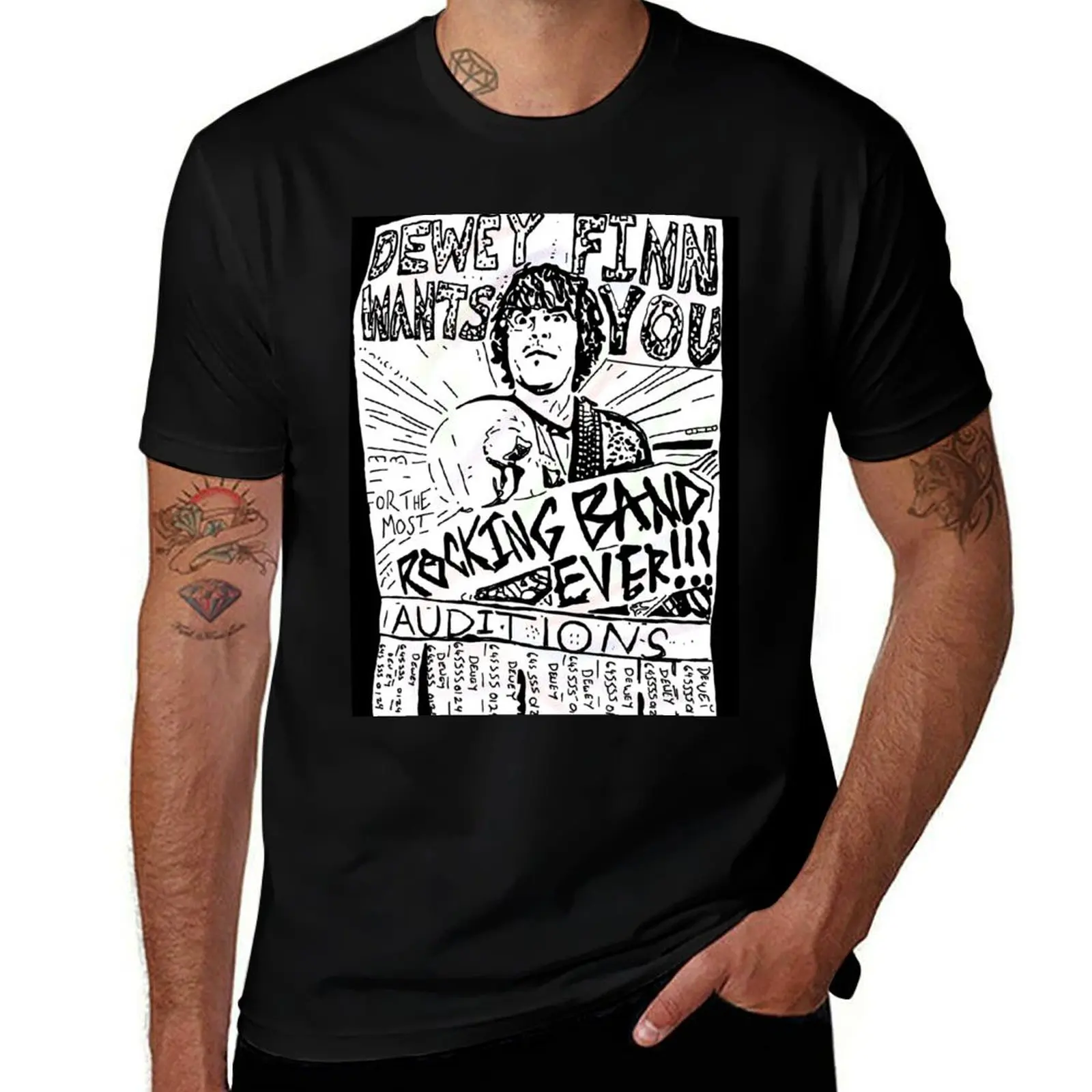 Dewey Finn Wants You *Updated* T-Shirt High Elasticity Sports T-Shirt