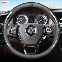 Leather Car Steering Wheel Cover For Dongfeng Fengguang DFSK Glory 580 Fengon Ix5 Ix7 38cm Non-slip Auto interior Accessories