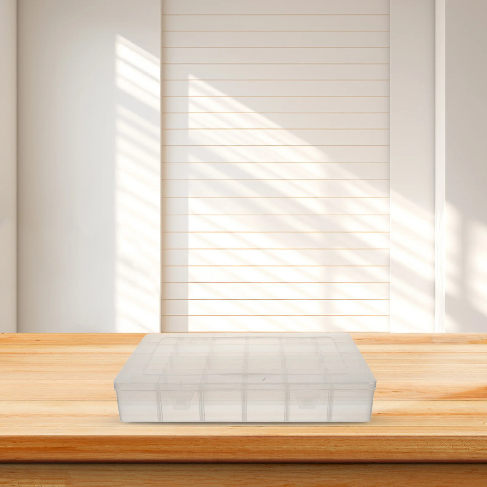 

Набор из 2 пластиковых органайзеров: прозрачные ящики с регулируемыми разделителями для хранения мелких предметов, бисера, ювелирных изделий