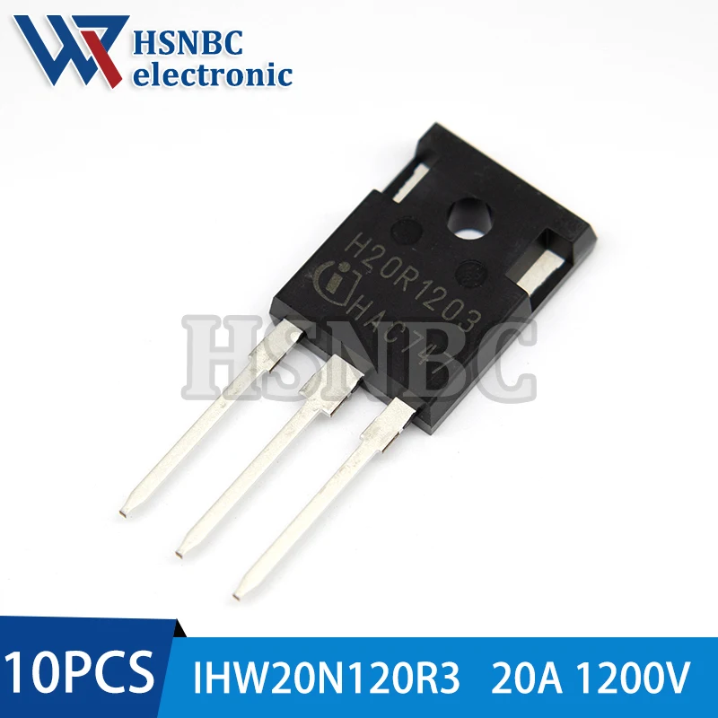 

10Pcs/Lot H20R1203 IHW20N120R3 TO-247 20A 1200V IGBT Power Transistor 100% New Original