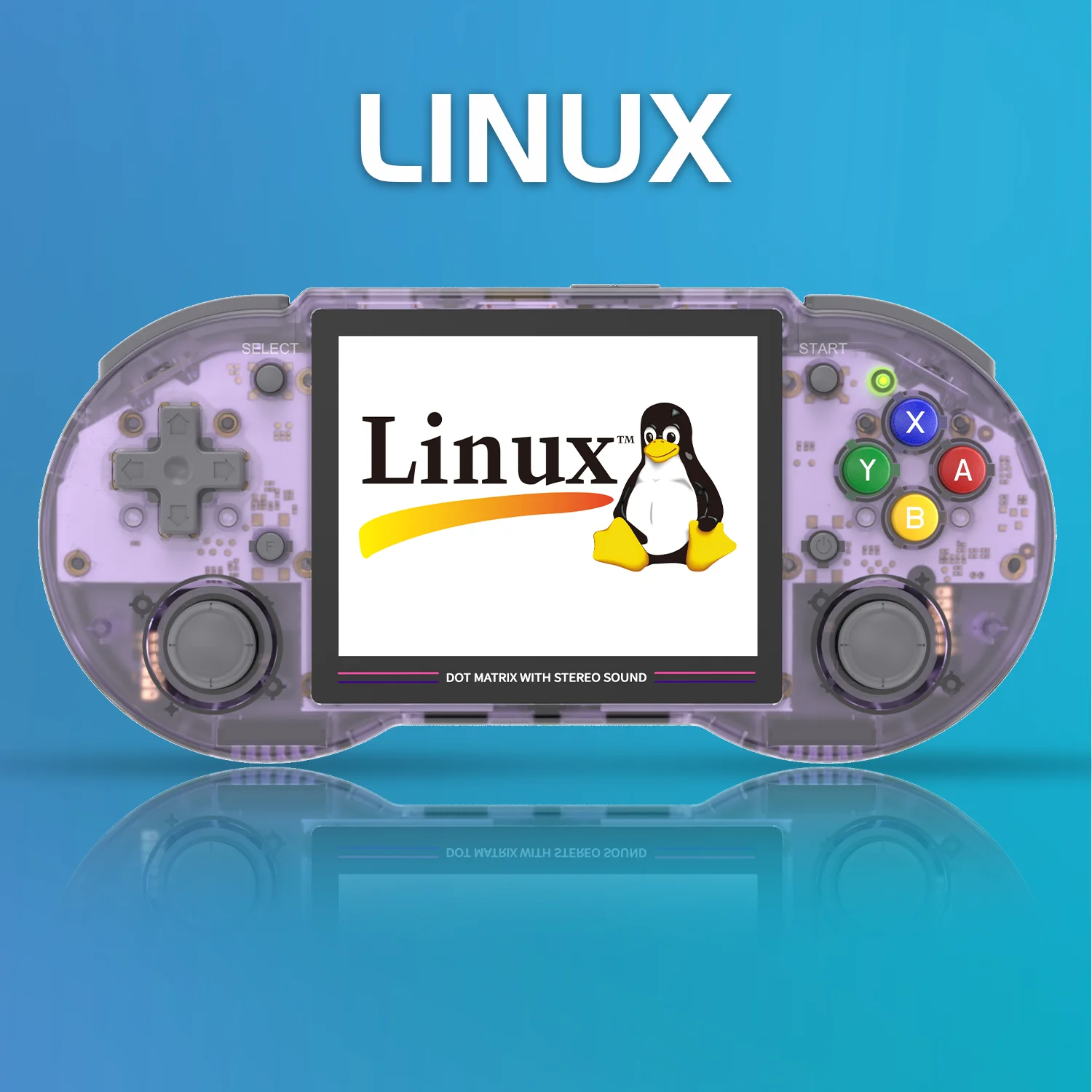 ANBERNIC-consola de juegos portátil Retro RG353PS, sistema Linux con pantalla IPS de 3,5 pulgadas, Chip RK3566, tarjeta TF de 16 + 128G, Juegos 4K