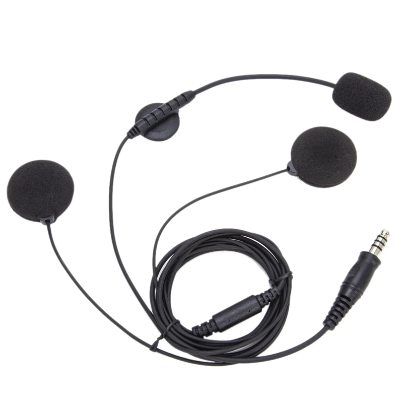 U94 PTT Motorcycle Helmet Headset 3.5Mm Plug Walkie-Talkie Two-Way Helmet Headset For Police People Wearing Helmets