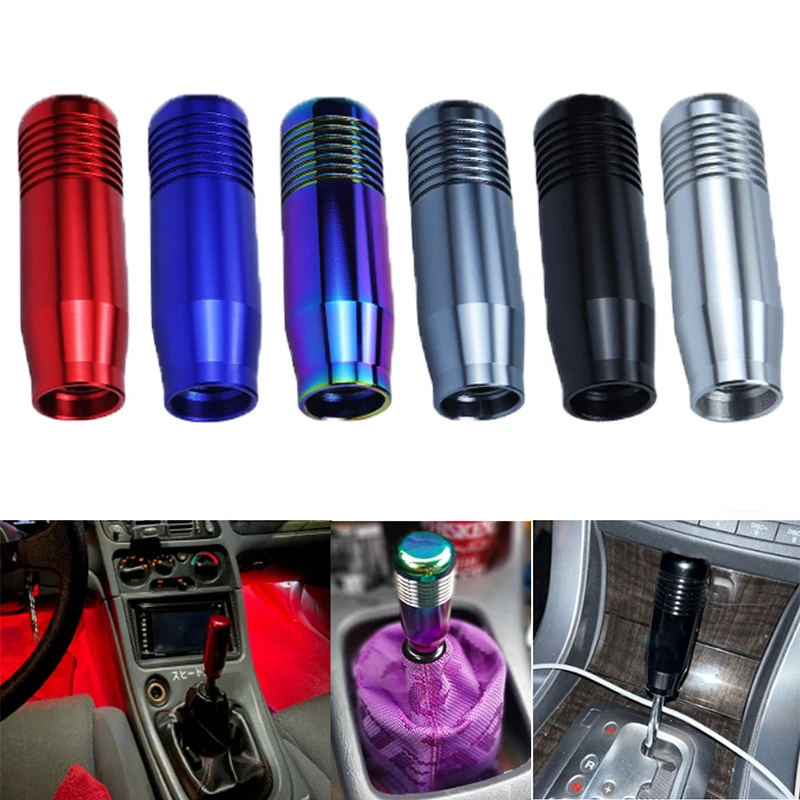 

Universal 8.5cm Manual Car Gear Shift Knob Aluminium Alloy Racing Automatic Shift Knob 6 Color Gear Shift Knob Auto Accessories