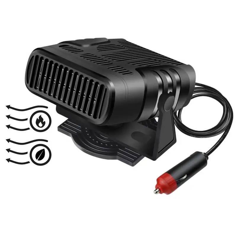 

Heater For Car Portable Heater For Car 12V 24V 2 In 1 Heating Fan Auto 360 Degree Rotation Heater Fan Defroster Demister Car