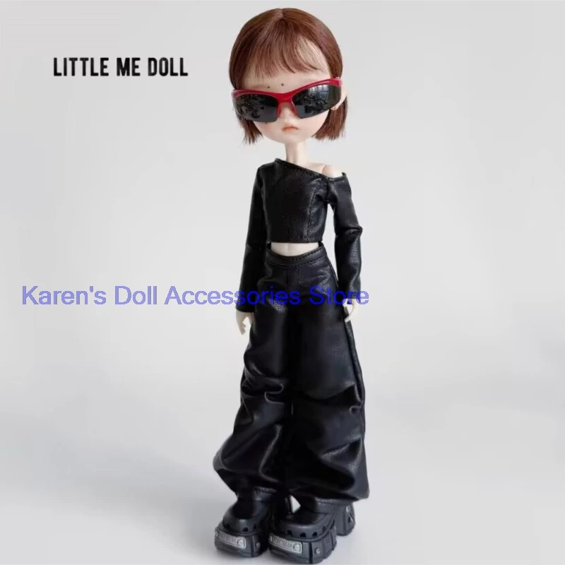 2026-新しいファッション-2-個の模擬レザージャケット-パンツ-landoudou-blythe-用-ルル、ymy24、ob22、24、26、ゾーン、ジェニーに適合