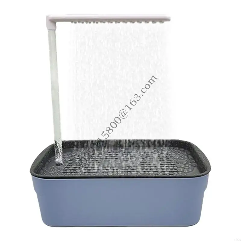 

Pet Bird Bath Box Easy to Clean Continuous Water Circulations Automatic Fountain with MultiTap Bathtub Pet Bird Bath Tub .Y5GA