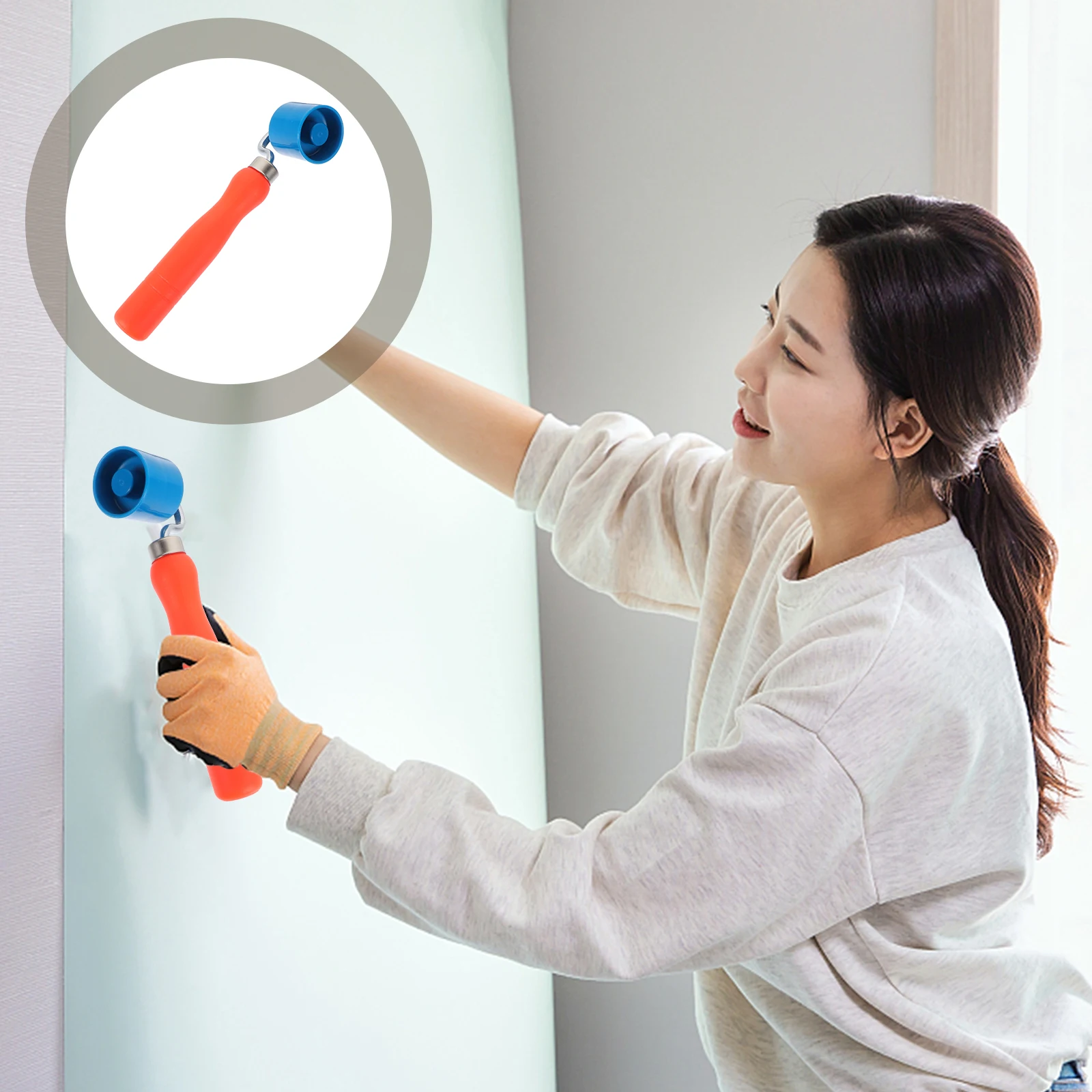 Narzędzie do wygładzania szwów Ergonomiczny uchwyt Rolka dociskowa do małych przestrzeni szwalniczych Szybkie i wygodne rozwiązanie do łączenia tkanin