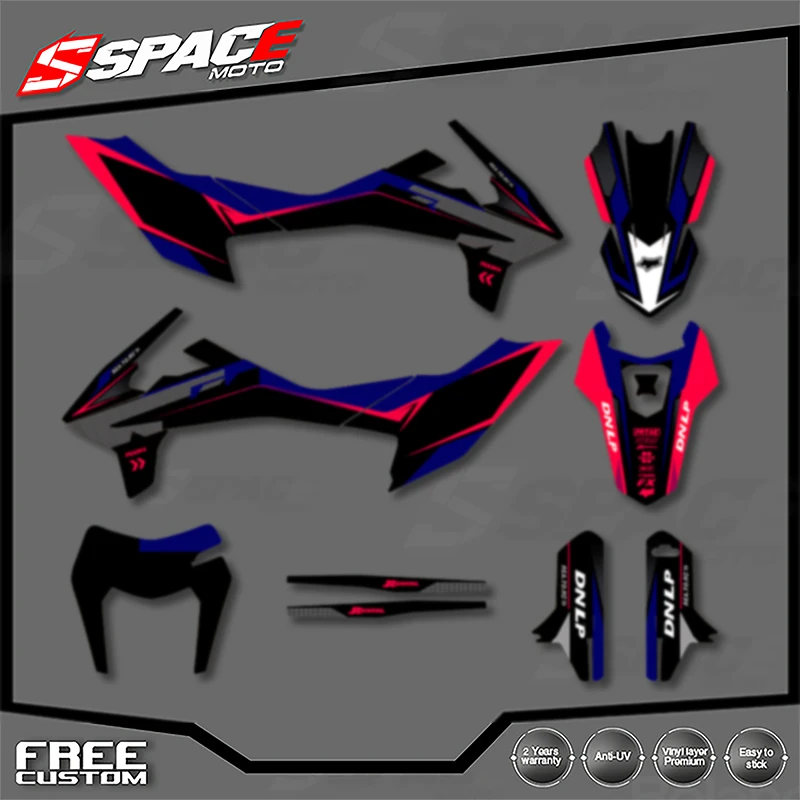 

SPACE Custom Motorcycle Graphics For KTM 2019 2021 2022 SMC-R 690 19-21 SMC-R Enduro Decal Stickers Kits 006