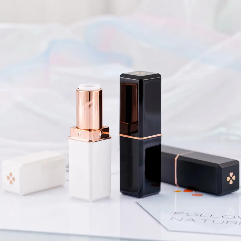 6Pcs 빈 립스틱 튜브 리필 가능 크리 에이 티브 DIY 용기 립밤 글로스 화장품 보관 섬세한 메이크업 도구