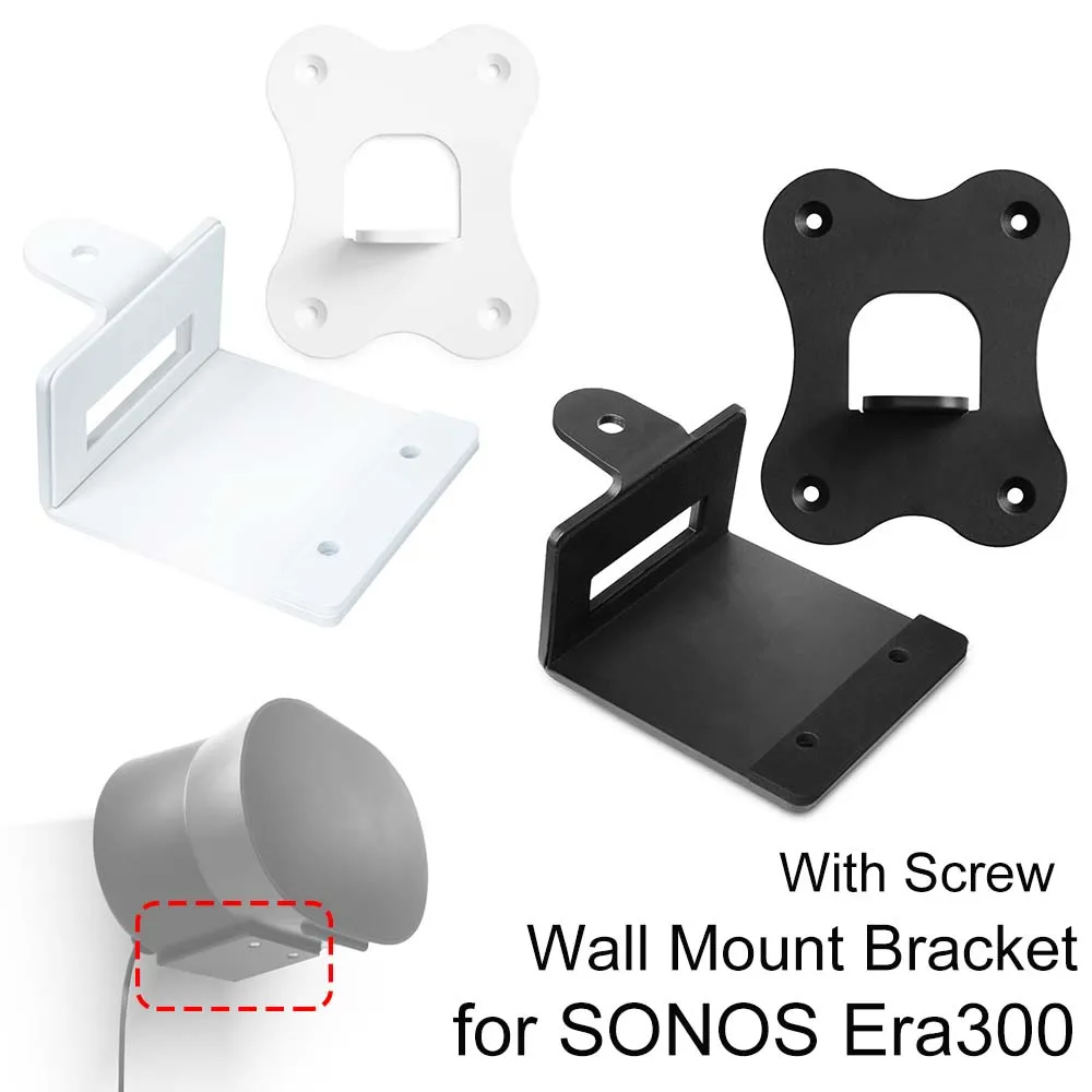 

For SONOS Era300 Holder with Screws Wall Mount Bracket Hidden Type Speaker Stand Black/White Smart Speaker Support