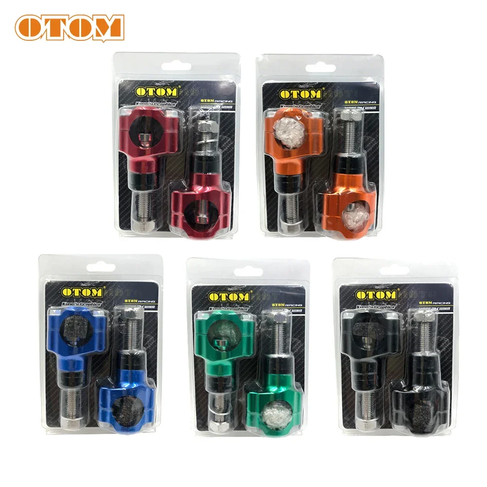 1 Pair Motorcycle M12x1.5 Handlebar Clamp Adjustable 1 1/8