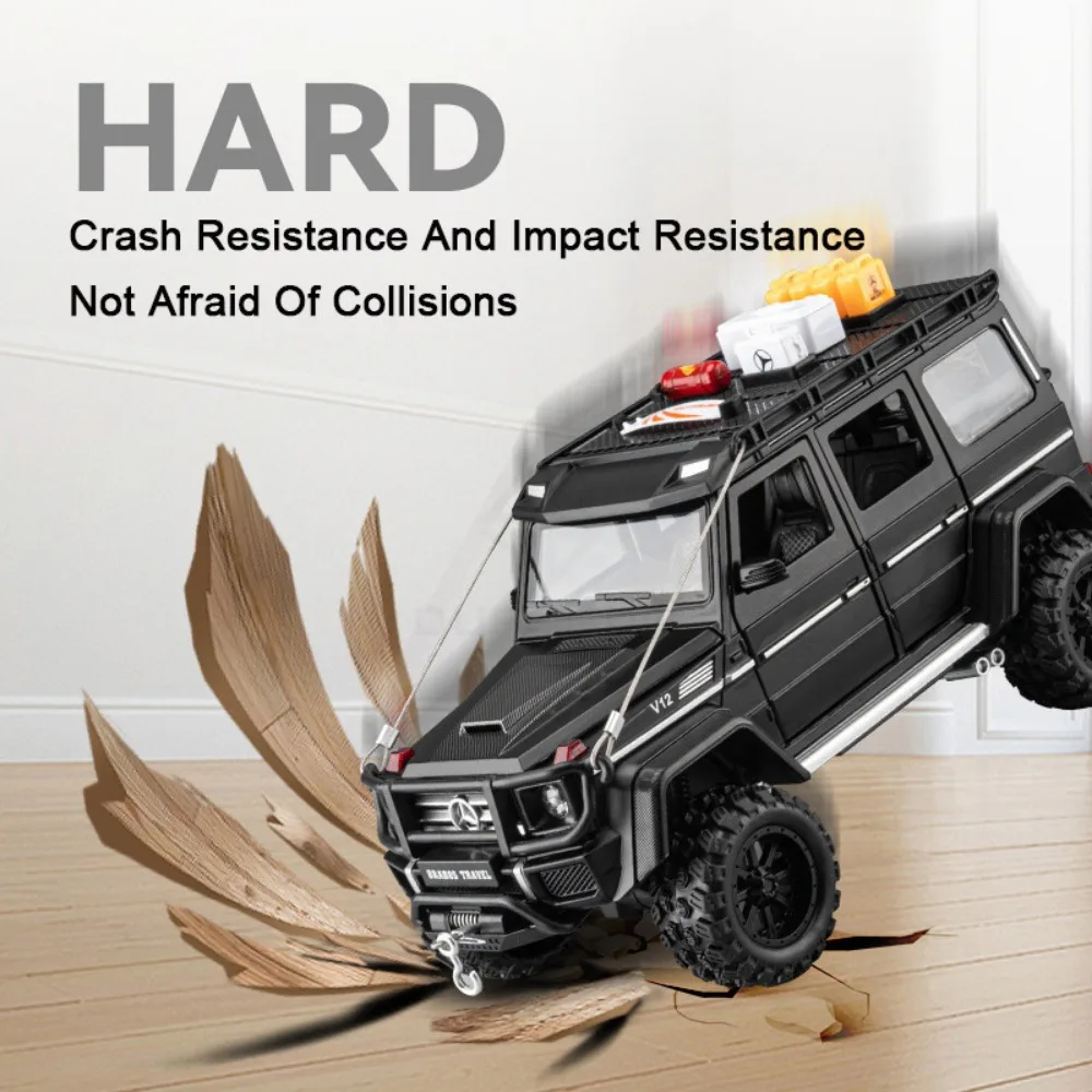 1:24 G550 Adenture 4X4 Alloy Cars Toy Diecasts Vehicles Metal Off-road Vehicle with Tools Cast Toy Car Model for Kids Gift Boy