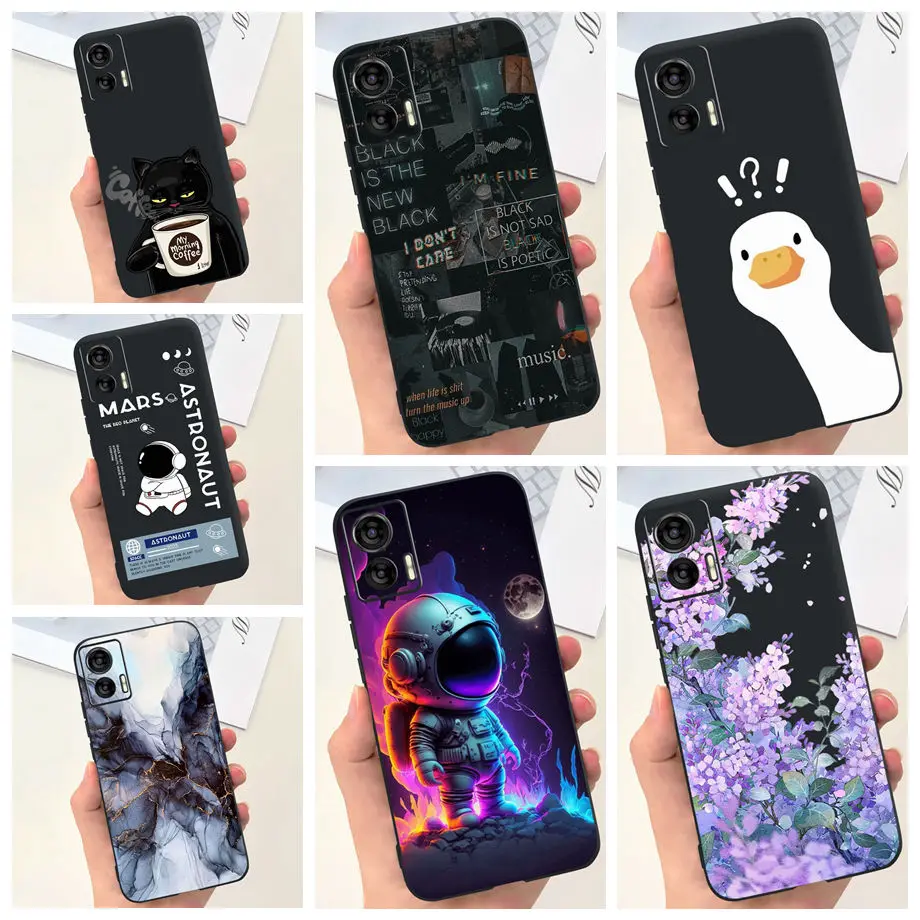 Phone Case for Motorola Edge 30 Neo Edge30 30Neo Cover Capas Cartoon Girly Fashion Pattern Design Covers Soft Silicone Bumper