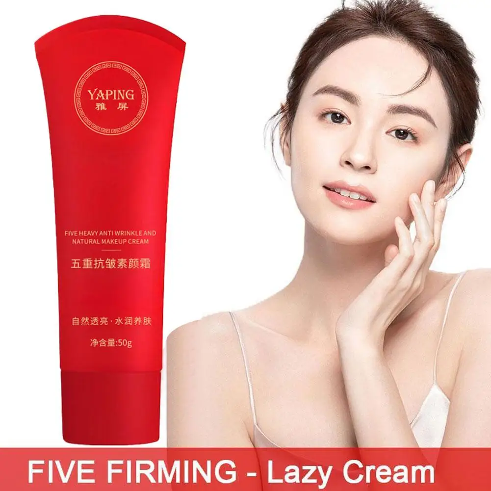 

5 in 1 Face Cream Tone Up Moisturizer Skin Care Cream Long-Lasting Natural Concealer Moisturizing Water Cream Makeup Supplies