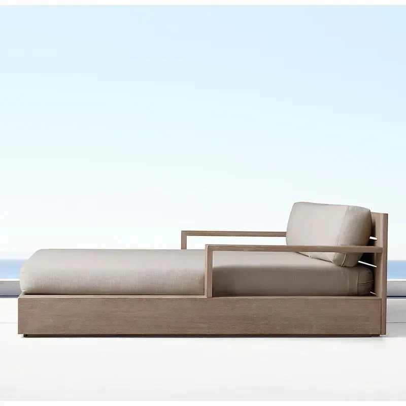 for Outdoor Courtyard Garden Set Hotel Resort Teak Loungers Modern Luxury Outdoor Furniture Outdoor Furniture