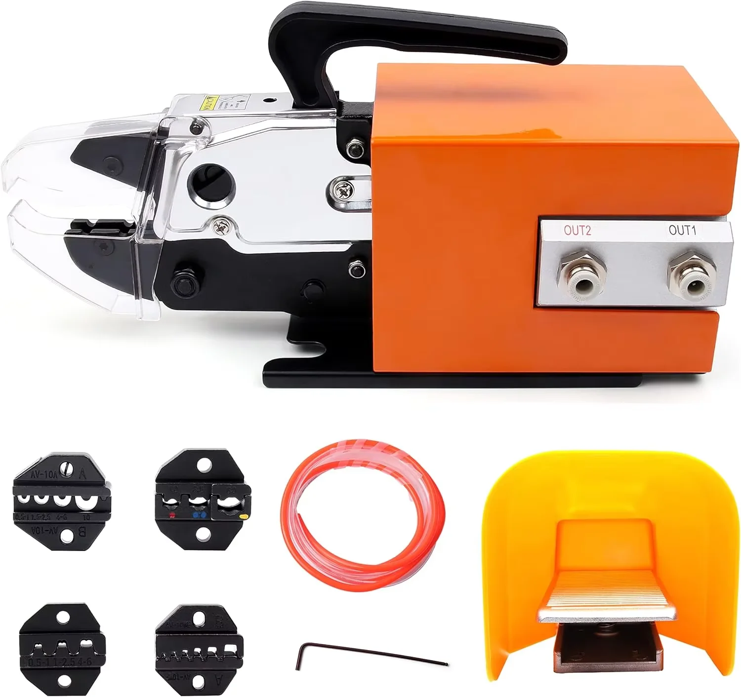 Pneumatic Wire Crimper AM-10 Pneumatic Terminal Crimper  Multi-functional Changeable Mold Terminal Crimper