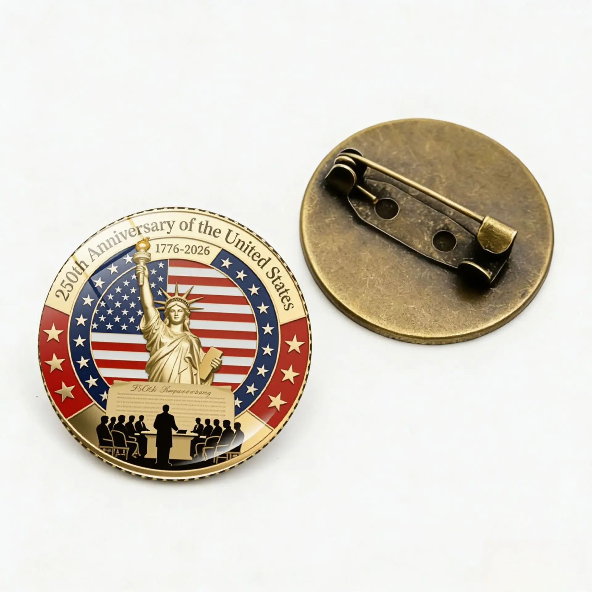 Брошь-«Орёл-Свободы»-памятный-значок-к-250-летию-США-1776-2026-американский-патриотический-значок
