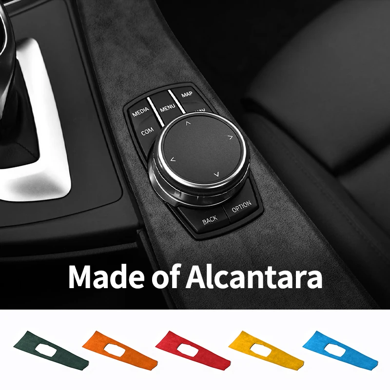 

For BMW 3 Series F30 F31 F34 F35 3GT Car Center Console Multimedia Panel Trim Sticker Interior Accessories Made of Alcantara