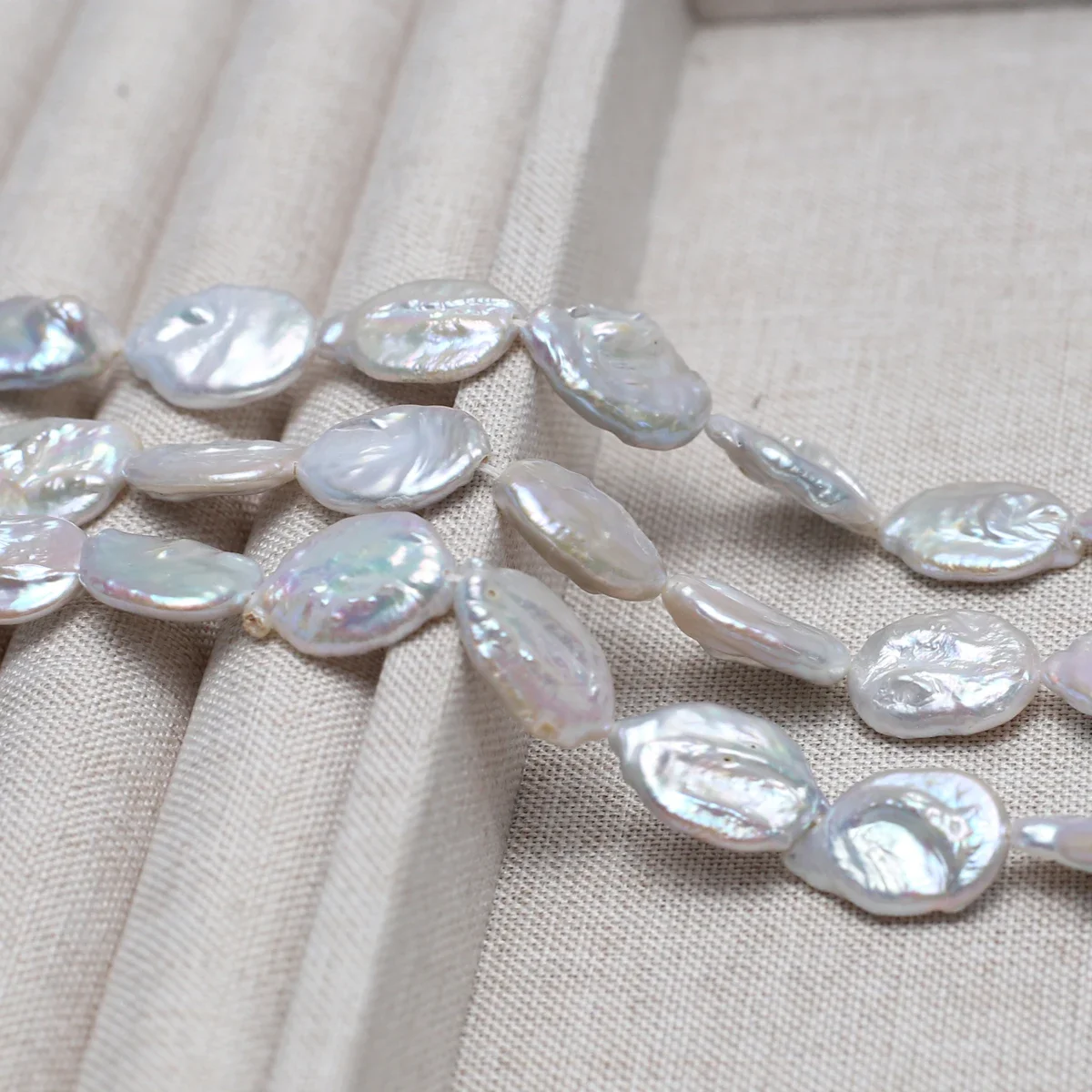 12x16mm AAA Natural Freshwater White Round Oval Baroque Pearl Bead Jewelry Make Gift DIY Necklace Bracelet Accessories Wedding