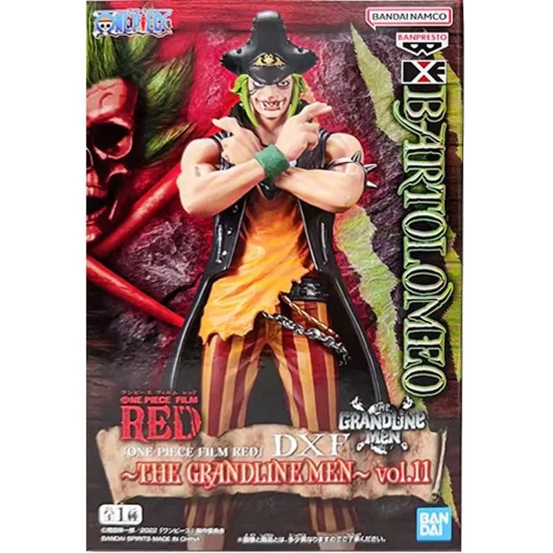 Bandai Original Banpresto ONE PIECE DXF Bartolomeo PVC Anime Action Figure Toys forKids Gift Collectible Model