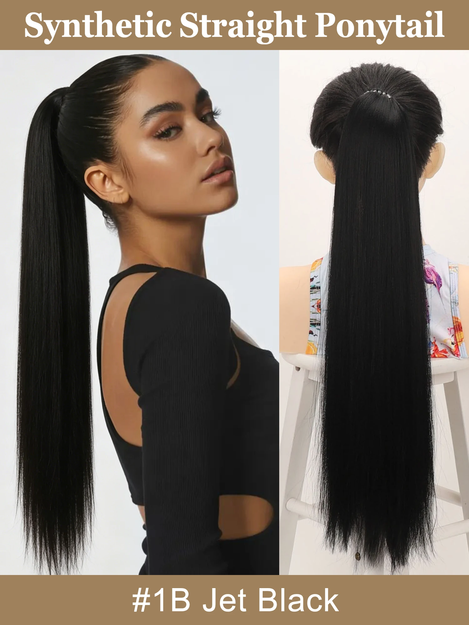 pacote-com-110g-de-rabo-de-cavalo-sintetico-liso-natural-de-24-polegadas-com-faixa-elastica-sem-queda-de-cabelo-sem-odor-facil-de-usar-para-aumentar-o-comprimento-e-o-volume