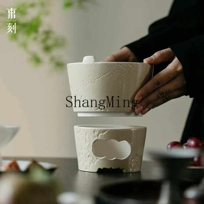 SM hard work all hand powder refractory mud retro household enclosure stove tea carbon stove 6