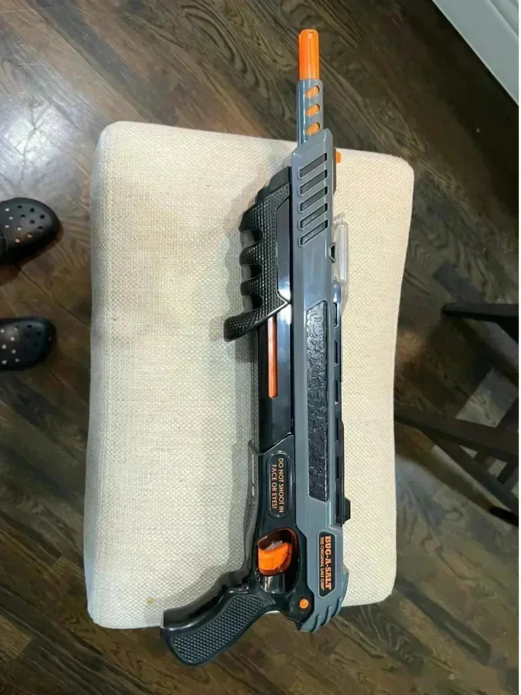 Nieuwe 3.0 Laser Gericht Handleiding Zout Bullet Fly Gun Kinderspeelgoed Volwassen Speelgoed Zout Bullet Mosquito Killer Gun - afbeelding 2