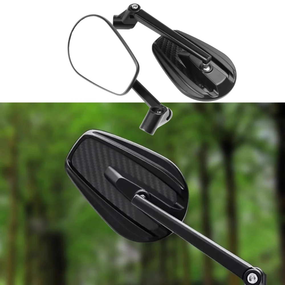 

Universal Motorcycle Carbon Fiber Handlebar Mirror 8mm 10mm Rear View Black Mirrors Fit For Scooter Street Dirt Bike Quad