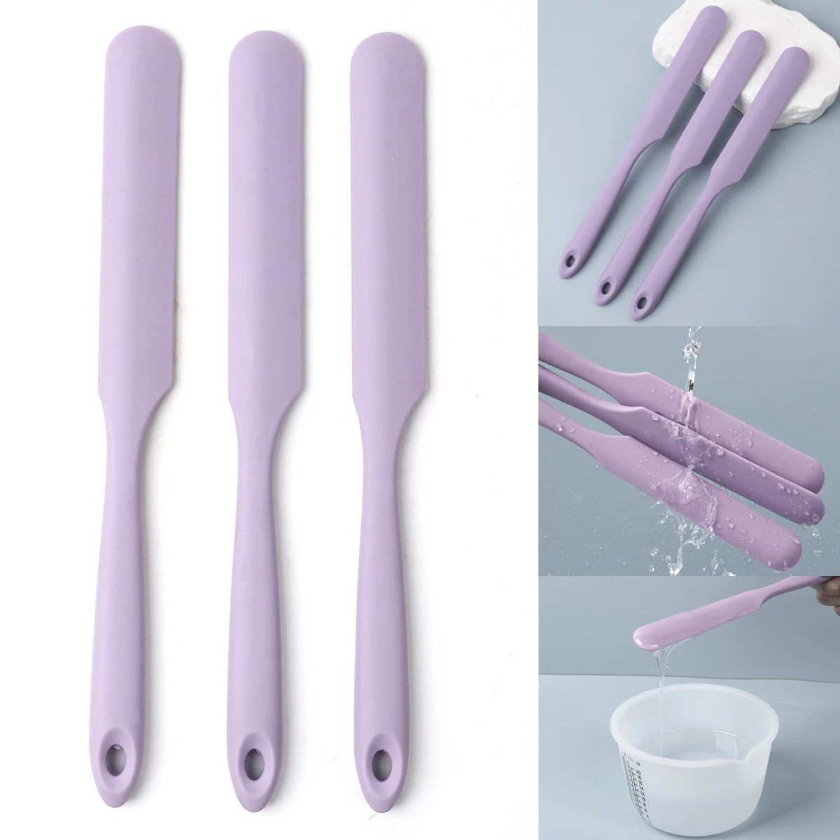 Reusable Silicone Stirring Sticks Epoxy Resin Tool DIY Jewelry Making Tools Cream Cake Stirring Easy To Clean Accessories