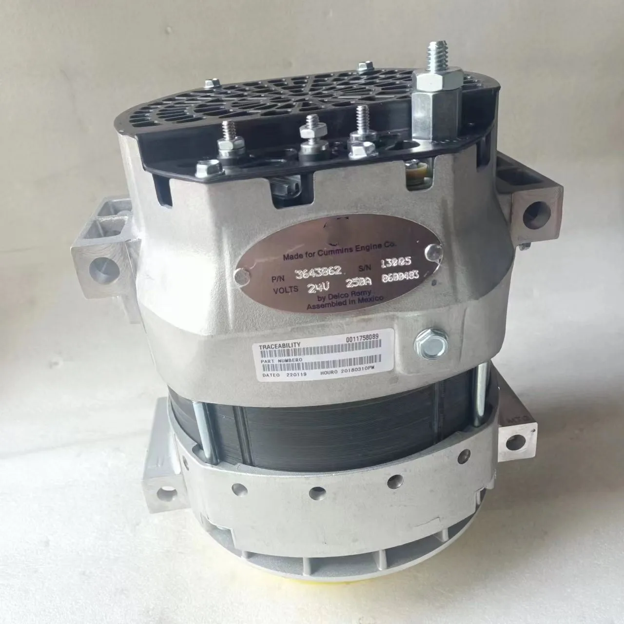 Diesel Generator Set Engine Parts 24V 90A Alternator 4094089 5263220
