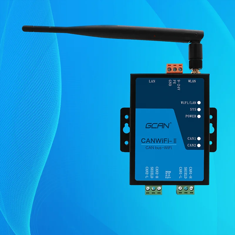 

Ethernet Supports UDP TCP Protocol CAN Bus Supports CAN2.0A CAN2.0B Frame Format Built-In FLASH Storage 2.4G WIFI to CAN Convert