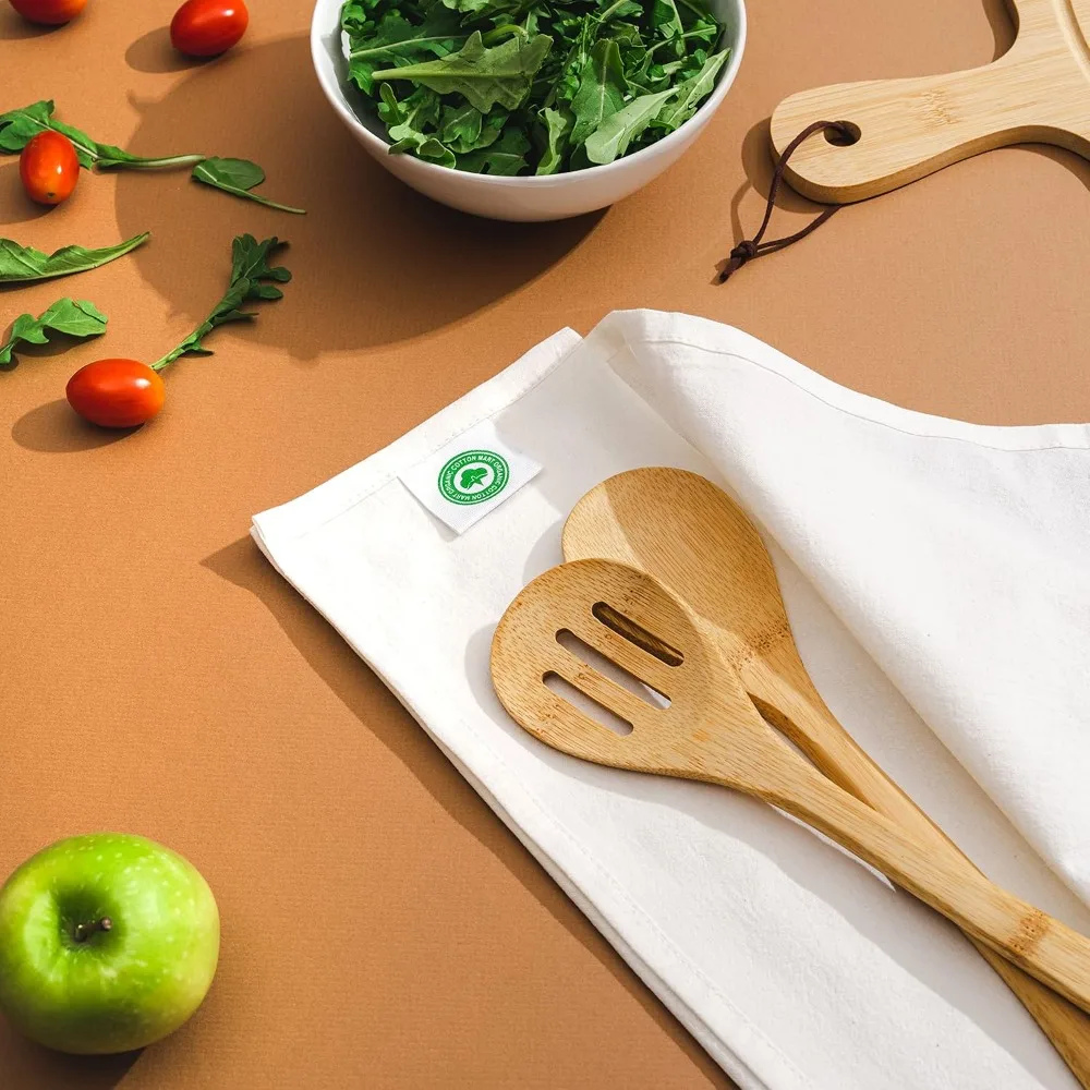 Toallas de cocina para saco de harina, paquete de 50, sin blanquear, totalmente natural, 100% algodón, toallas para saco de harina a granel, sin tóxicos y sin teñir