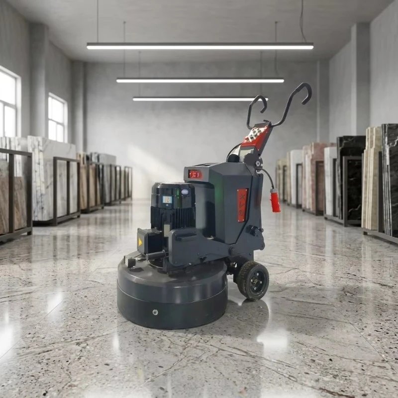 Semi-Automatic 750mm Working Width 15kw High Efficiency Concrete Grinder 1-Year Warranty Cured Epoxy Gear Frequency