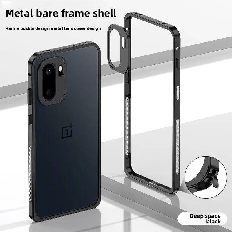 

Case For OnePlus 15R Ace 6 6T Metal Frame Lens Protection Heat Dissipation Protective Case for One Plus 15 R Shockproof Bumper
