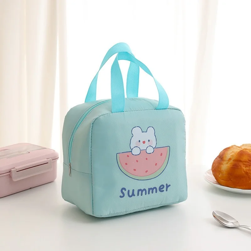 Cartoon Lunch Bag Children\'s Portable Insulated  Bag Aluminum Foil Large Capacity Portable Lunch Box Bag Bolsas De Almuerzo Sac