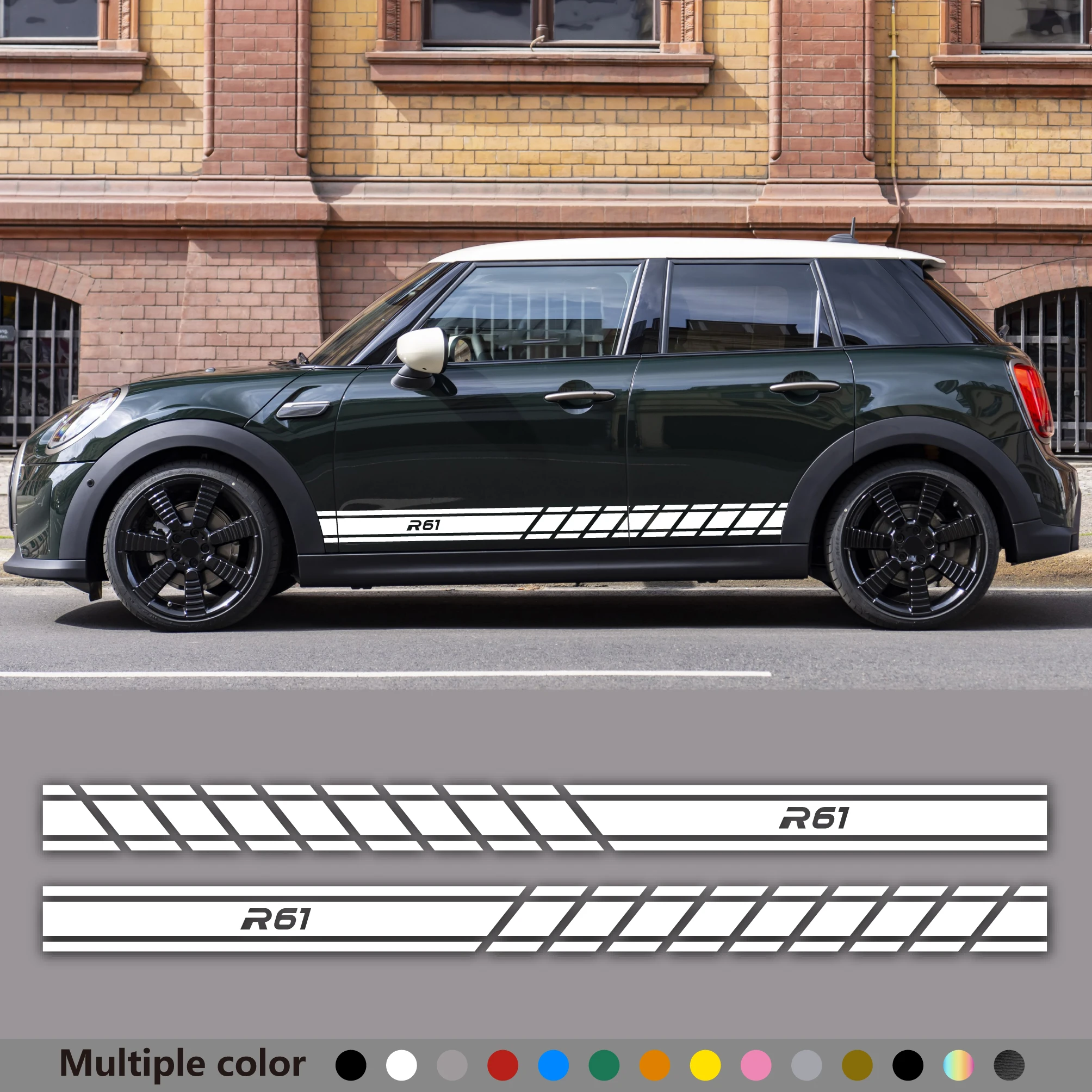 

2pcs Car Body Stickers Decals Apply For Mini Cooper R50 R52 R53 R55 R56 R57 R59 R60 R61 F56 F54 F57 F55 Decor Auto Accessories