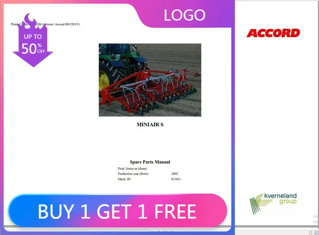 

SpecDiag Accord Agricultural 3,17 ГБ PDF Запасные части Руководство 2019