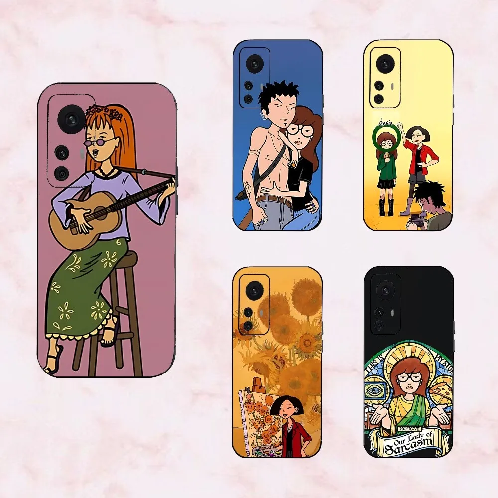 Cartoon D-Daria Phone Case For Xiaomi 11 Redmi Note 11 5G 8T 9A 9 10T Note8Pro Note9 12SUltra Black Case