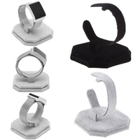 Black C-shaped Bracelet Rack Suede Scratch-resistant Watch Display Rack Bracelet Storage Rack Product Display Rack