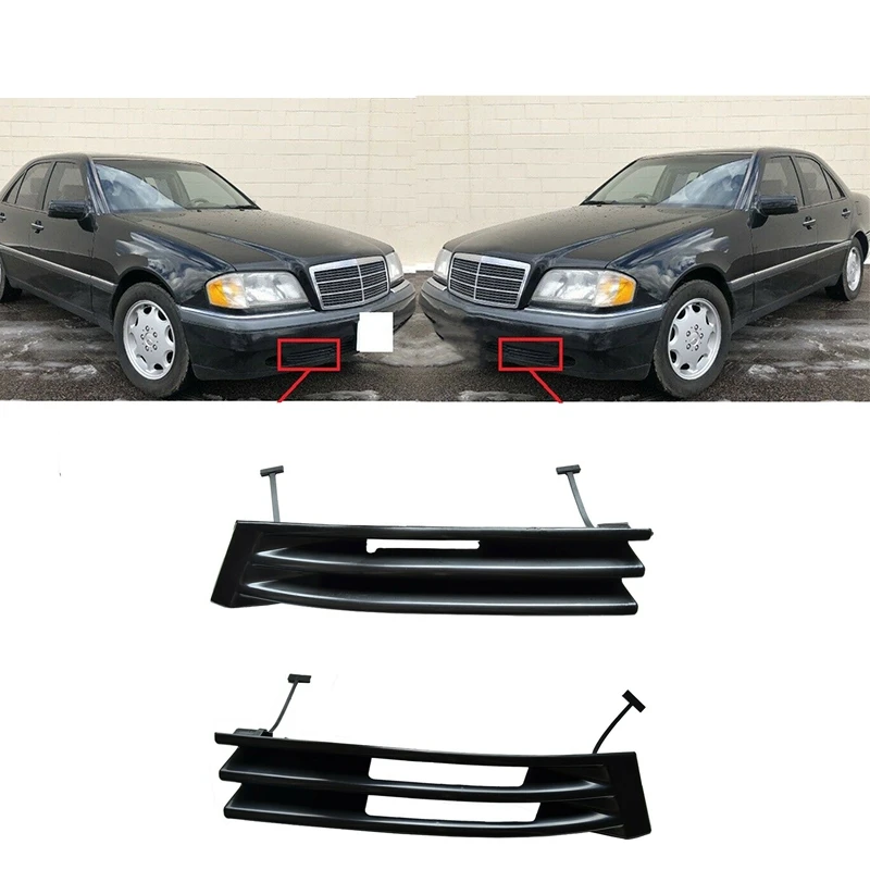 Ventilation Grill Bumper Lower Grille Inner L/R For Mercedes W202 S202 C-Class 1993-1997 2028800105 2028800405