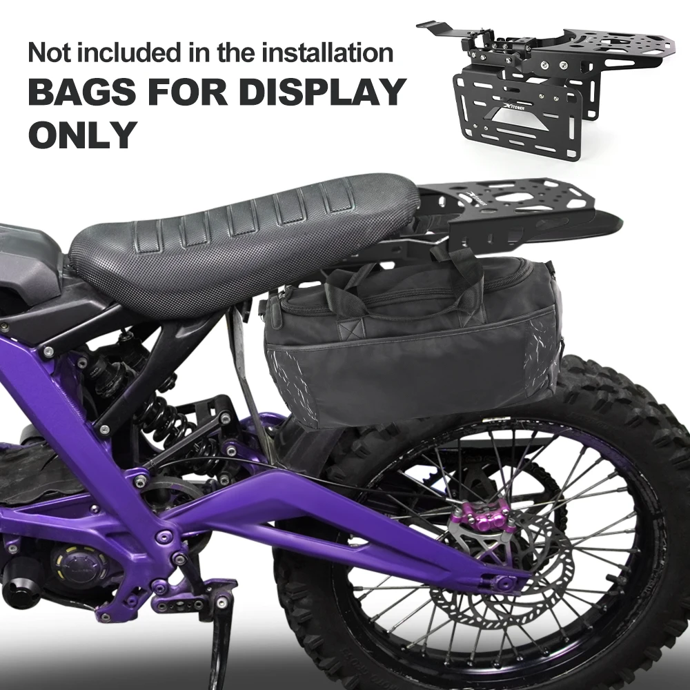 Rear Luggage Rack Side Saddlebag Support Carrier Storage Rack For Surron light bee X Segway X160 Segway X260 Electric Dirt Bike