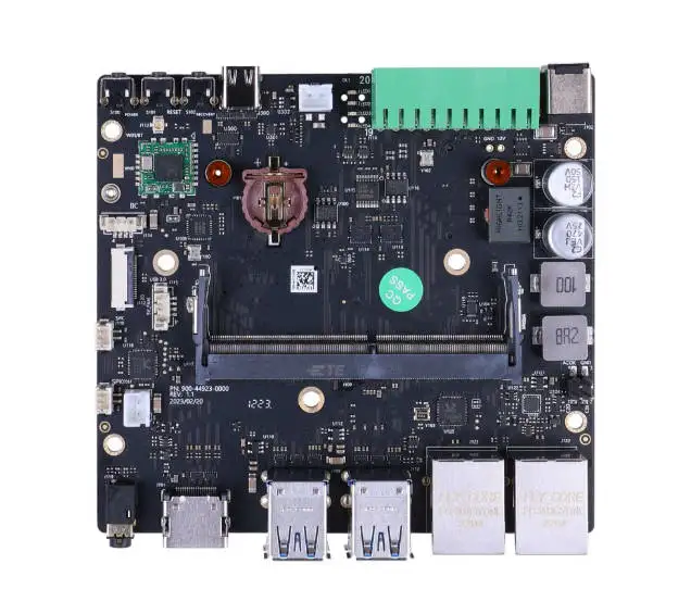 A607 Carrier Board for Jetson Orin™ NX/Nano - 2x GbE, CAN/RS232/RS485, 6x USB, M.2 Key M, WiFi/BlueTooth, 12-36V DC