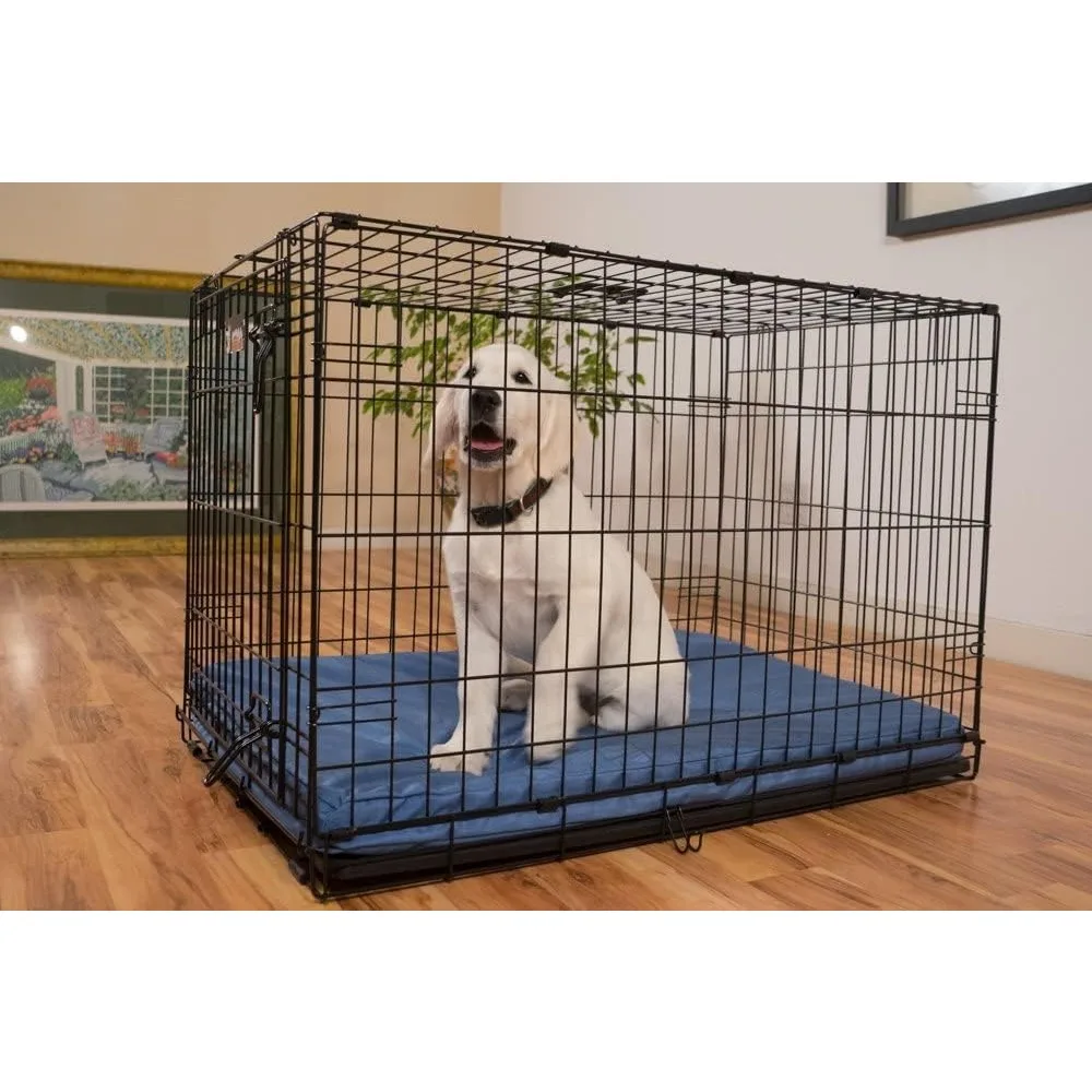 Tough Rip-Stop Orthopedic Dog Crate Bed - Durable, Removable, and Washable Cover, Kennel Crate Pad Fits in Crate