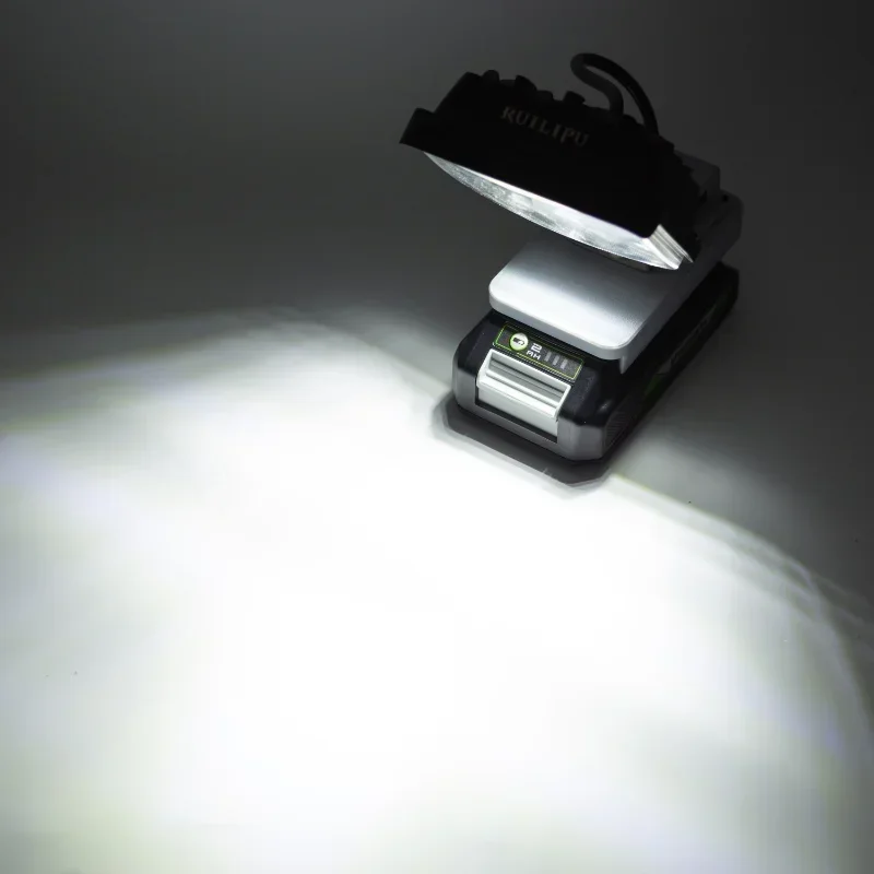 Wireless LED Work Light  For GREENWORKS 24V Battery GB-24V Portable Outdoor Lamp work light  w/USB (Not include battery)