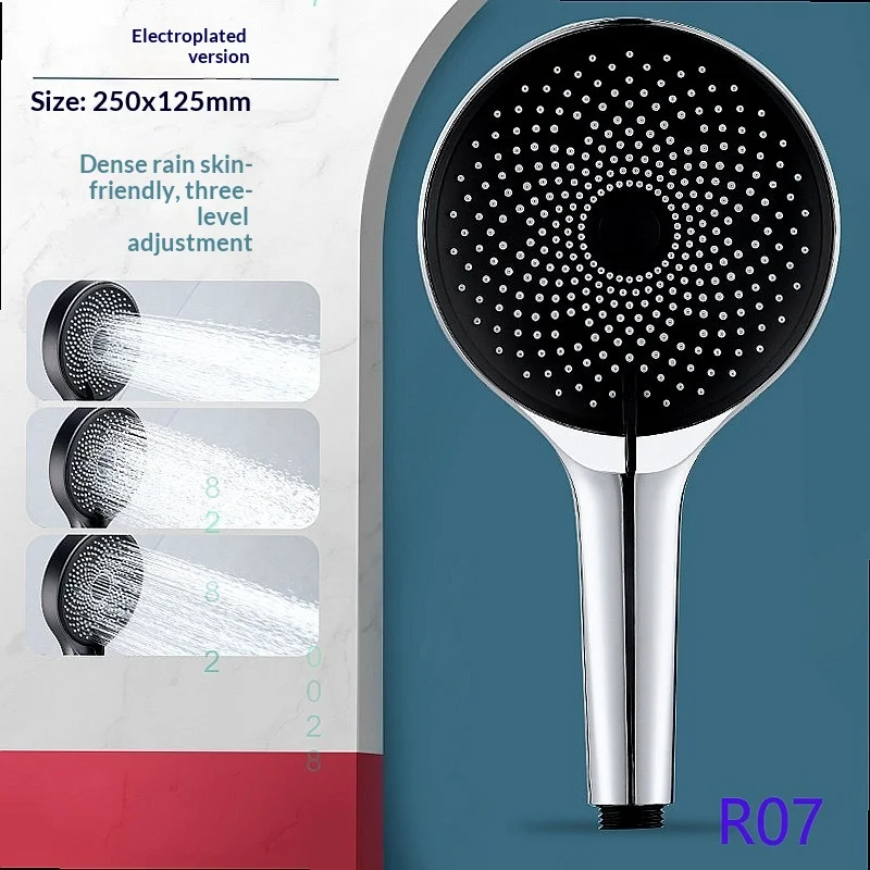Handheld Shower Head High Pressure, Silicone Nozzle Bathroom Set with Hose