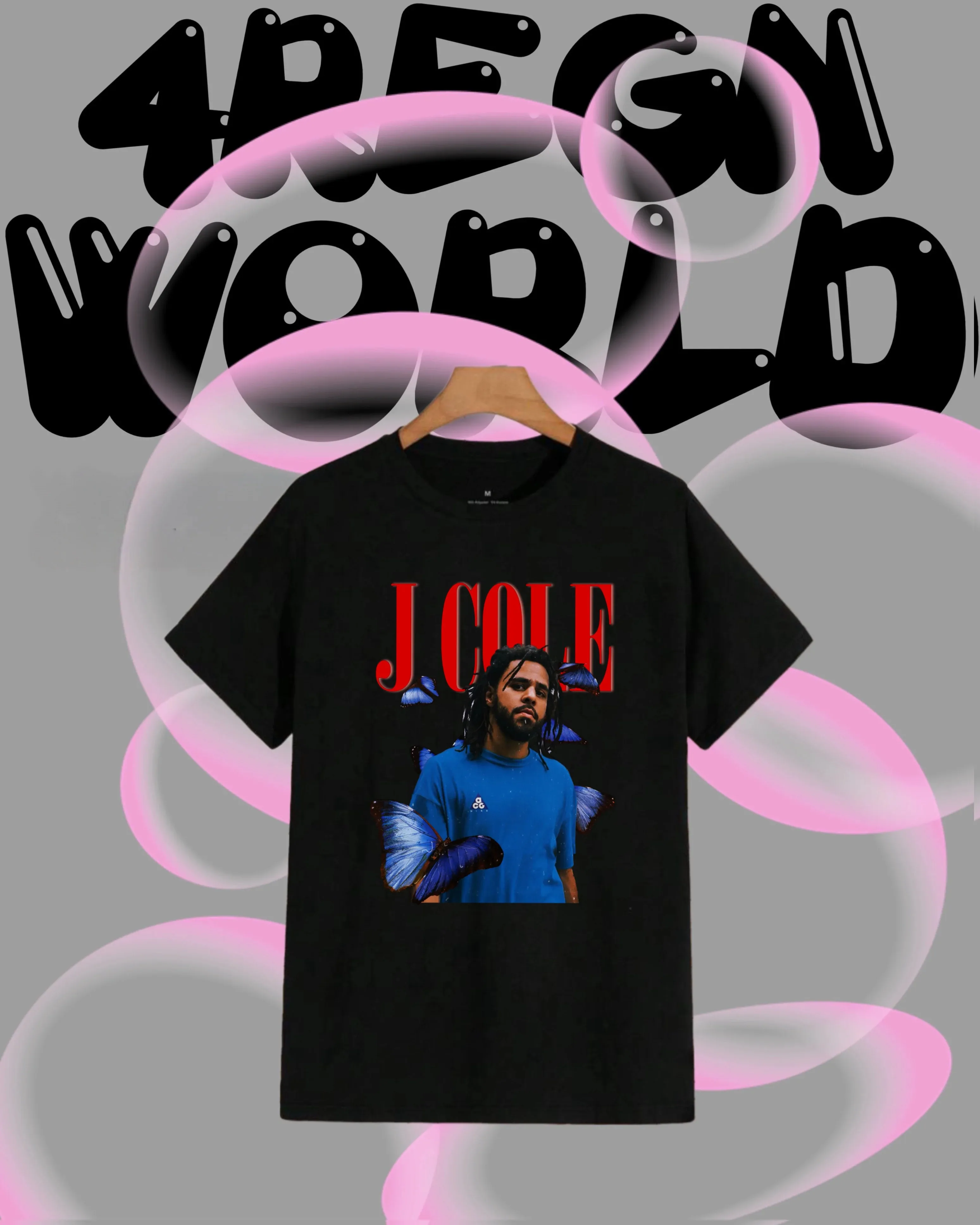 2025-26 جنوب أفريقيا الصيف J كول الجرافيك 100% القطن الخالص المطبوعة مغني الراب الهيب هوب الاتجاه تي شيرت للجنسين الرجال تنفس Y2k