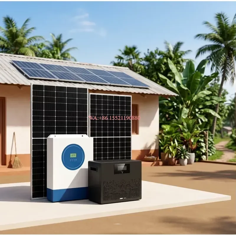 WMWMNU Complete 11KW Off Grid Solar Power System Kit with Battery for Home Energy Storage